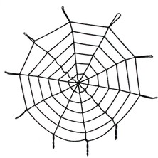 Mepura Halloween Cadılar Bayramı Örümcek Ağ Dekor Siyah 1.5 Metre