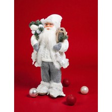 Yılbaşı Noel Baba BÜYÜK BOY Oyuncak Yeni 2026 24X18X45CM Beyaz