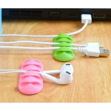 Aksesuar Kuşu Kablo Tutucu 5 Kanallı 3 Adet Çift Taraflı Bant Özellikli Yapıştırılabilir