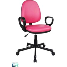 Fonksiyoner Novıa/siyah Metal Ayaklı-Deri Çalışma ve Ofis Koltuğu