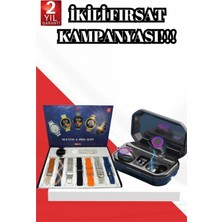 Aspata Store 2025 Model Çok Kordonlu Akıllı Saat ve Bluetooth Kulaklık El Fenerli