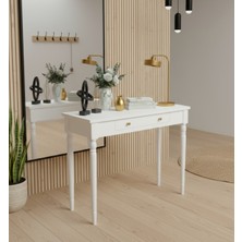 Wooding Mobilya 120 cm Masif Tornalı Beyaz Dresuar