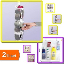 Hereveoyuncak 5 Adet Temiz Çorap Düzenleyici + 8 Cepli Bebek Beşik Askılı - 2li Set C4C0K8