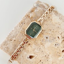 Vesce Atelier Angulaire Gold Saat Yeşil