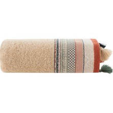 Mudo Home LISA BEJ PÜSKÜLLÜ YÜZ HAVLUSU 50X80