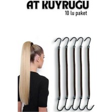 Hsnet Kancalı At Kuyruğu Lastik Toka 10 Adet - F115K398-U05115