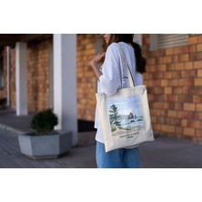 Ninastore Haystack Rock Oregon Tote Çanta - Şirin Tote Çantalar, Oregon Tote Çantalar, En Iyi Kitap Çantası, Estetik Alışveriş Çantası