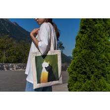 Ninastore Siyah Beyaz Kedi Tote Çantası - Tote Çanta, Estetik Tote Çanta, Hediye Tote Çanta, Estetik Tote Çanta, Kitap Çantası, Alışveriş Çantası, Kedi Tote Çantası