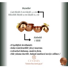 Cuvesta El Yapımı Gold Bakır Şekerlik ve Çerezlik Seti