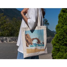 Ninastore Cabo San Lucas Kemeri Tote Çantası - Sevimli Tote Çanta, Kitap Çantası, Alışveriş Çantası, Kanvas Çanta, Tote Çanta, Meksika Tote Çantası, Turist Tote Çantası