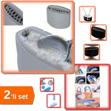 Hereveoyuncak Vantuzlu Hijyenik Çatal Kaşık Temizlik Fırçası + Esnek Kenar Lavabo Fırçası – 2li Seti V8R2TD