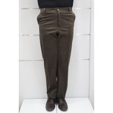 Toricelli Fistan Store Erkek Fitilli Yüksek Bel Rahat Kesim Yandan Cepli Boru Paça Büyük Beden Kışlık Kadife Pantolon