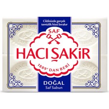 Hacı Şakir Doğal Beyaz Kalıp Sabun 4X150 G 4 Adet Saf Sabun ile Cildinize Gerçek Temizlik