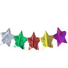 Hayaller Dükkanı Süs Metalize Yıldız Mod.uzar Asmalı KARIŞIKP10