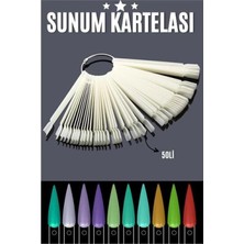 Marsilyan Beyaz Protez Jel Tırnak Eğitim ve Sunum Kartelası