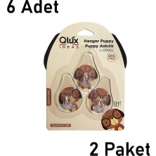 Mons 6 Adet Yapışkanlı Askılık Qlux Köpek Figürlü Askılık Bpa Içermez