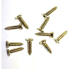 Marsilyan Klips, Menteşe, Ayak, Ağaç, Sunta Vidası 2,2x9,5mm - Sarı 100 Adet