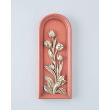 English Home Flowery Duvar Aksesuarı 13,5x3,5x34,5 cm Turuncu