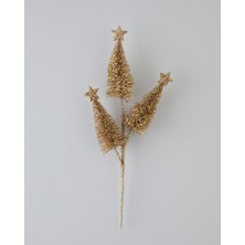 English Home Pine Needle Tek Dal Yapay Çiçek 61 cm Gold