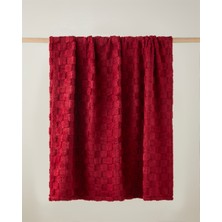 English Home Fancy  Square Koltuk Şalı 120x160 cm Bordo