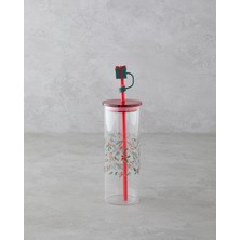 English Home Kokina Borosilikat Pipetli Bardak 460 ml Kırmızı