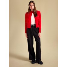 People By Fabrika Standart Bel Relaxed Siyah Kadın Pantolon PBF5WL-PNT9524