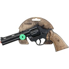 Angel Of Life Gonher Revolver 12'li  Uzun Namnulu Siyah Metal Polis Koleksiyon Tabancası