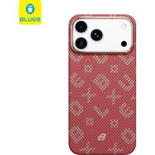 Blueo Gilded Tactile Wowen iPhone 17 Pro Max Uyumlu Magsafe Özellikli Aramid Fiber Magnetic Telefon Kılıfı