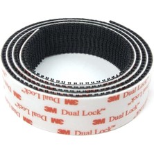 3m SJ3550 25MM x 5mt Sıyah Dual Lock Cırt Bant