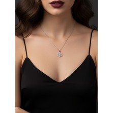 Parmas Design Kar Tanesi Minimal 925 Ayar Gümüş Kadın Kolye