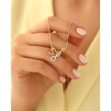 İndigo Takı Barış Güvercini 14 Ayar Altın Kolye