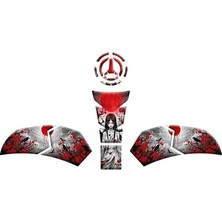 Sevgent Rks Srk 125 R 2023 - 2025 Uyumlu Tank Pad Set 005