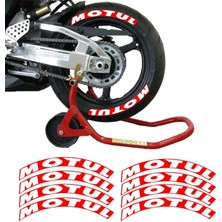 Sevgent Motul Kırmızı 3D Lastik Yanak Yazısı