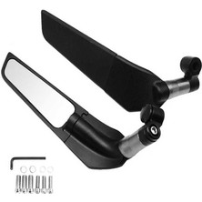 Sevgent Siyah H2 Yarasa Katlanır Ayna Tek Delikli Model