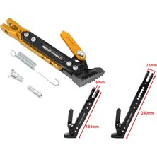 Sevgent Üniversal Yan Sehpa Set Ayarlı Alüminyum Gold