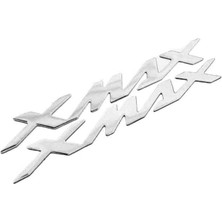 Sevgent Yamaha Xmax 2012 - 2025 Uyumlu Sele Altı Metalik Yazı Seti Nikel