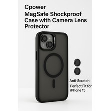iPhone 15 Kılıfı, Kaliteli Kamera Lens Koruyucu Dahil, Magsafe Uyumlu Darbe Dayanaklı, 3 Renk