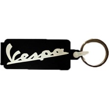 Sevgent Vespa Uyumlu Anahtarlık Siyah