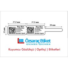 72*12 Kuyumcu ve Gözlükçü Etiketi  Pp Opak  10 Lu Paket 12.500 Adet