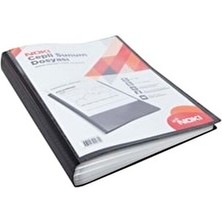 Noki A4 40'lı Siyah Sunum Dosyası Önü Cepli Güçlendirilmiş Cepler ile Kaliteli Sunum