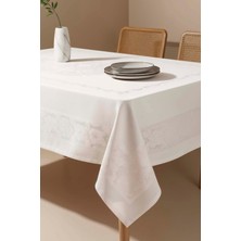 Jumbo Jakar Beyaz Sıvı Itici Leke Tutmaz Masa Örtüsü 160X220 cm