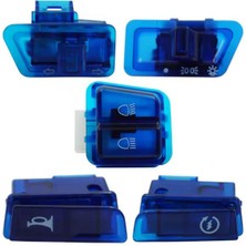 Sevgent Mondial Düğme Seti (5Li) Mavi/Şeffaf Rs/Rmz/Ft