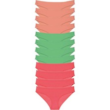 Venüs Shopping 12 adet Süper Eko Set Likralı Kadın Slip Külot 509