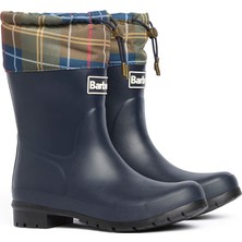 Barbour Mowbray Mid Welly Çizme NY11 Navy/classic Tartan