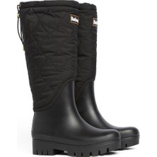 Barbour Marnie Kapitone Tall Welly Çizme BK11 Black
