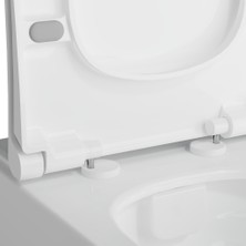 VitrA Integra 121-003-909 Universal Klozet Kapağı, Yavaş Kapanır, Kolay Çıkabilir, Beyaz