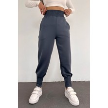 Win Moda Scuba Dalgıç Yüksek Bel Eşofman Altı Paça Pileli / Everyday Tracksuıt Pants