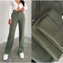 Win Moda Içi Şardonlu Modal Eşofman Altı / Women's Wınter Tracksuıt/önü Dikişli