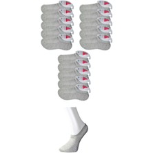 Venüs Shopping Gri Kadın Görünmez Çorap 15 çift