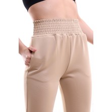 Win Moda Jogger Eşofman Altı Scuba Dalgıç Yüksek Bel Likralı